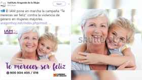 Imágenes de la campaña contra la violencia de género del PSOE en 2017.