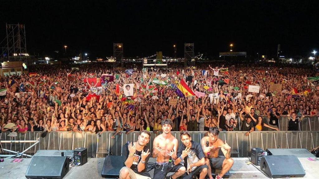 Ayax y Prok en el Arenal Sound.