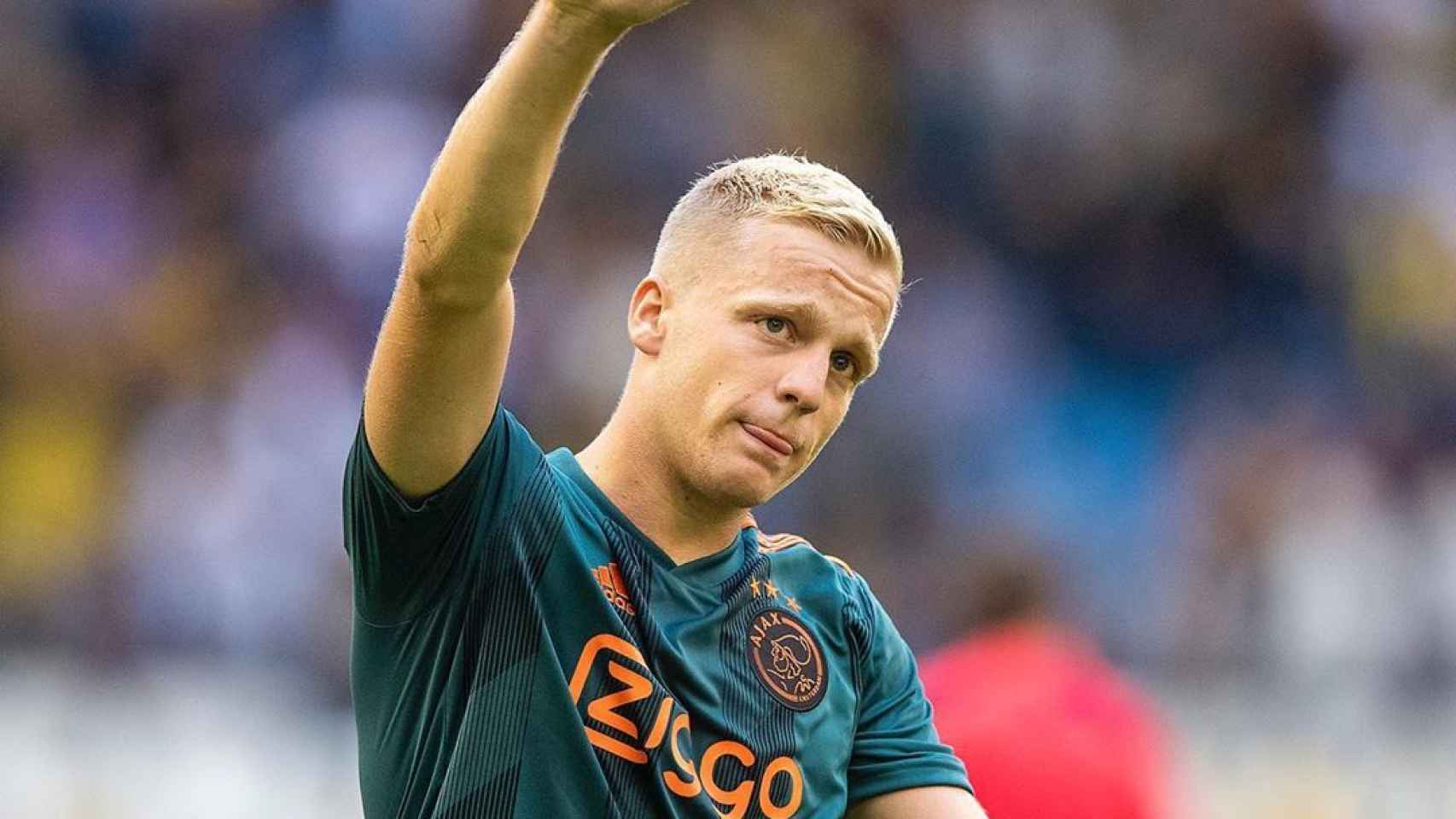 Van de Beek, en un partido con el Ajax de Ámsterdam. Foto: Instagram (@afcajax)