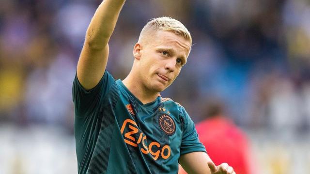 Van de Beek, en un partido con el Ajax de Ámsterdam. Foto: Instagram (@afcajax)