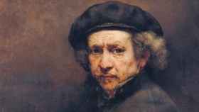 Rembrandt en su autorretrato.