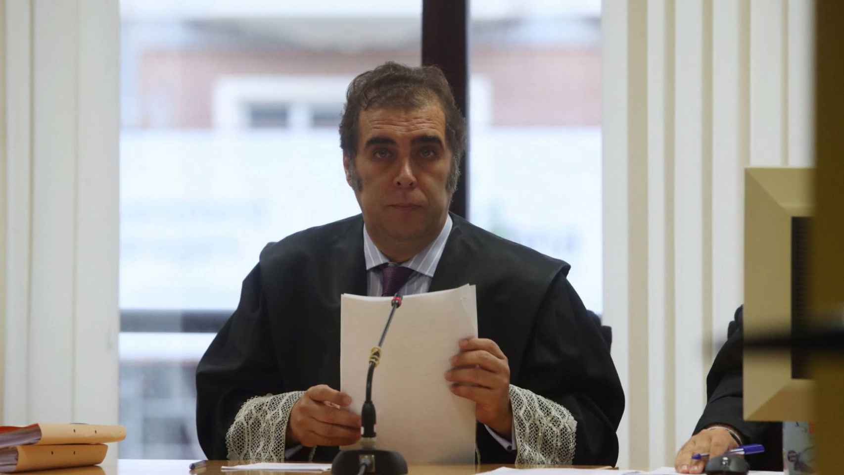 El magistrado Sánchez Magro, durante la vista del pasado miércoles