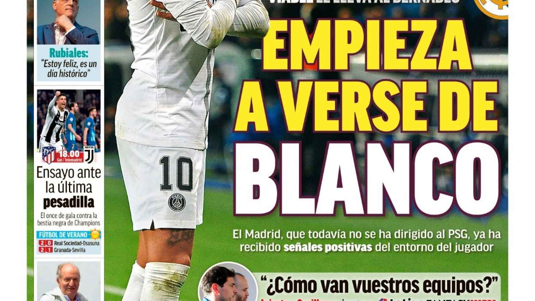 La portada del diario MARCA (10/08/2019)