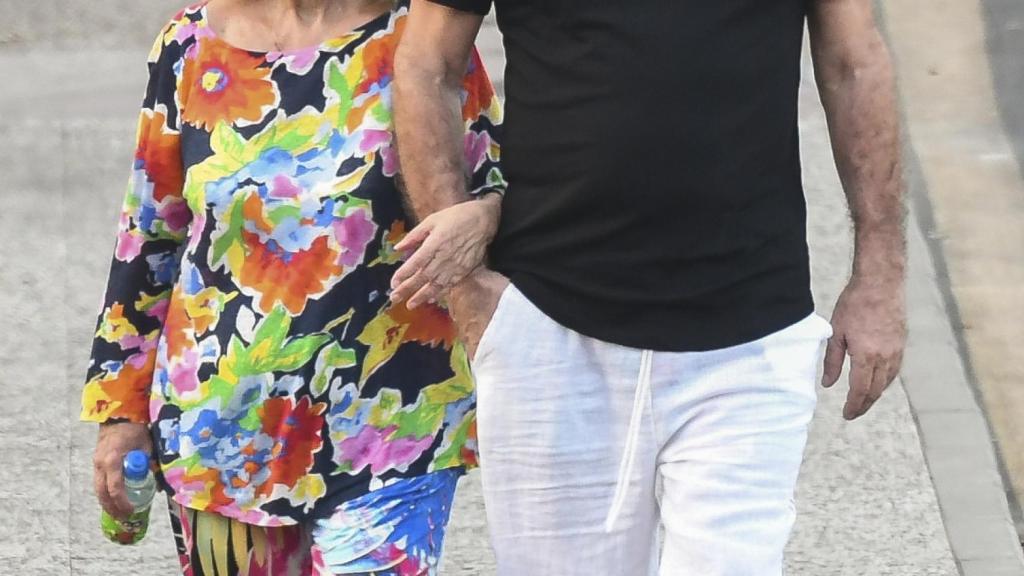 María Teresa Campos y Edmundo Arrocet en el verano de 2018 en Málaga.