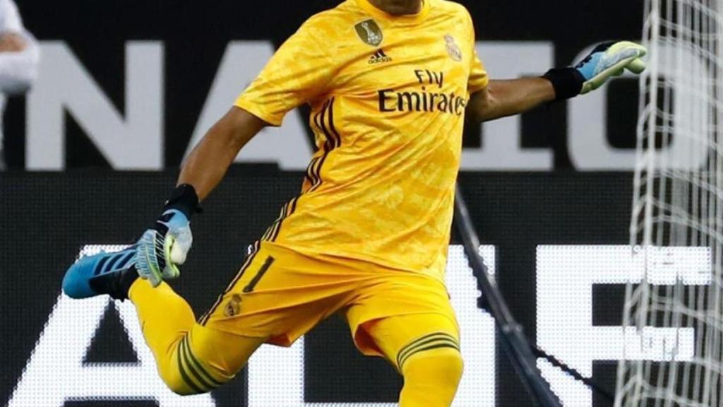 Keylor Navas durante un partido del Real Madrid. Foto: Twitter (@NavasKeylor)