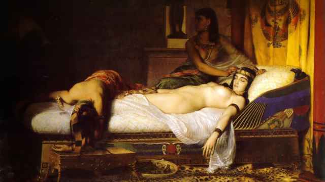 'La muerte de Cleopatra', de Jean André Rixens.