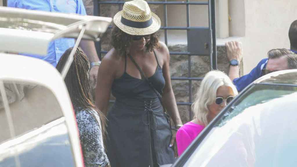 Michelle Obama en Palma de Mallorca el verano de 2017.
