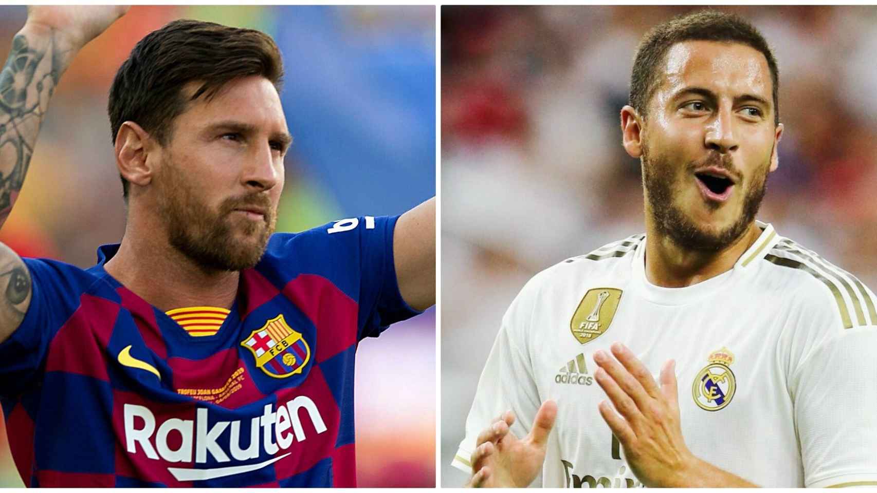 Messi y Hazard