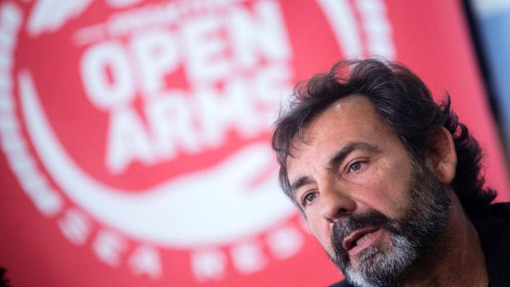 Óscar Camps, de Open Arms, durante una comparecencia.