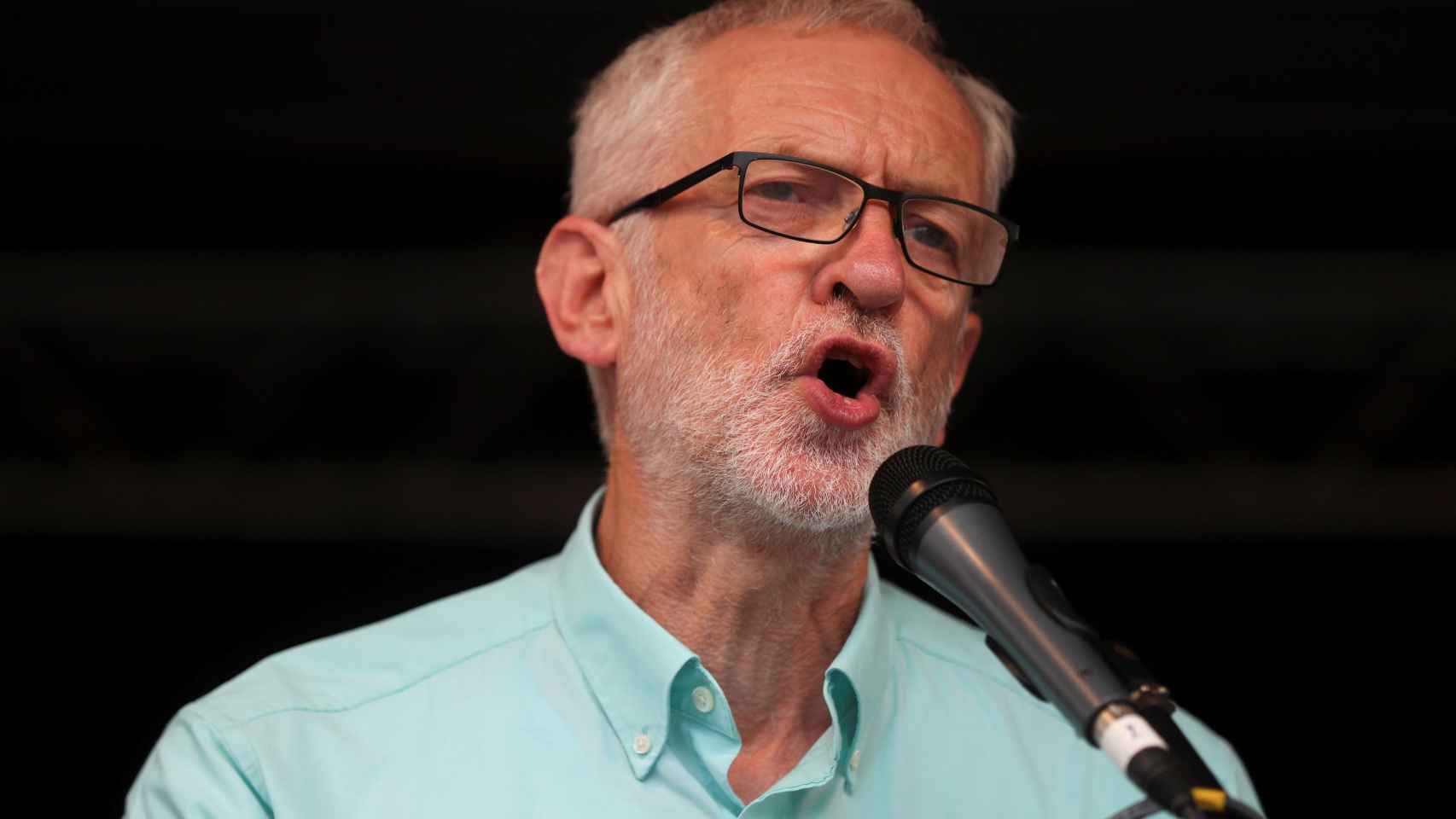 Jeremy Corbyn durante un acto del partido laborista en Londres