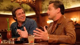 Brad Pitt y Leonardo DiCaprio en Érase una vez en... Hollywood.