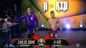 Carlos Romo y A-Kid, en su debut en la WWE