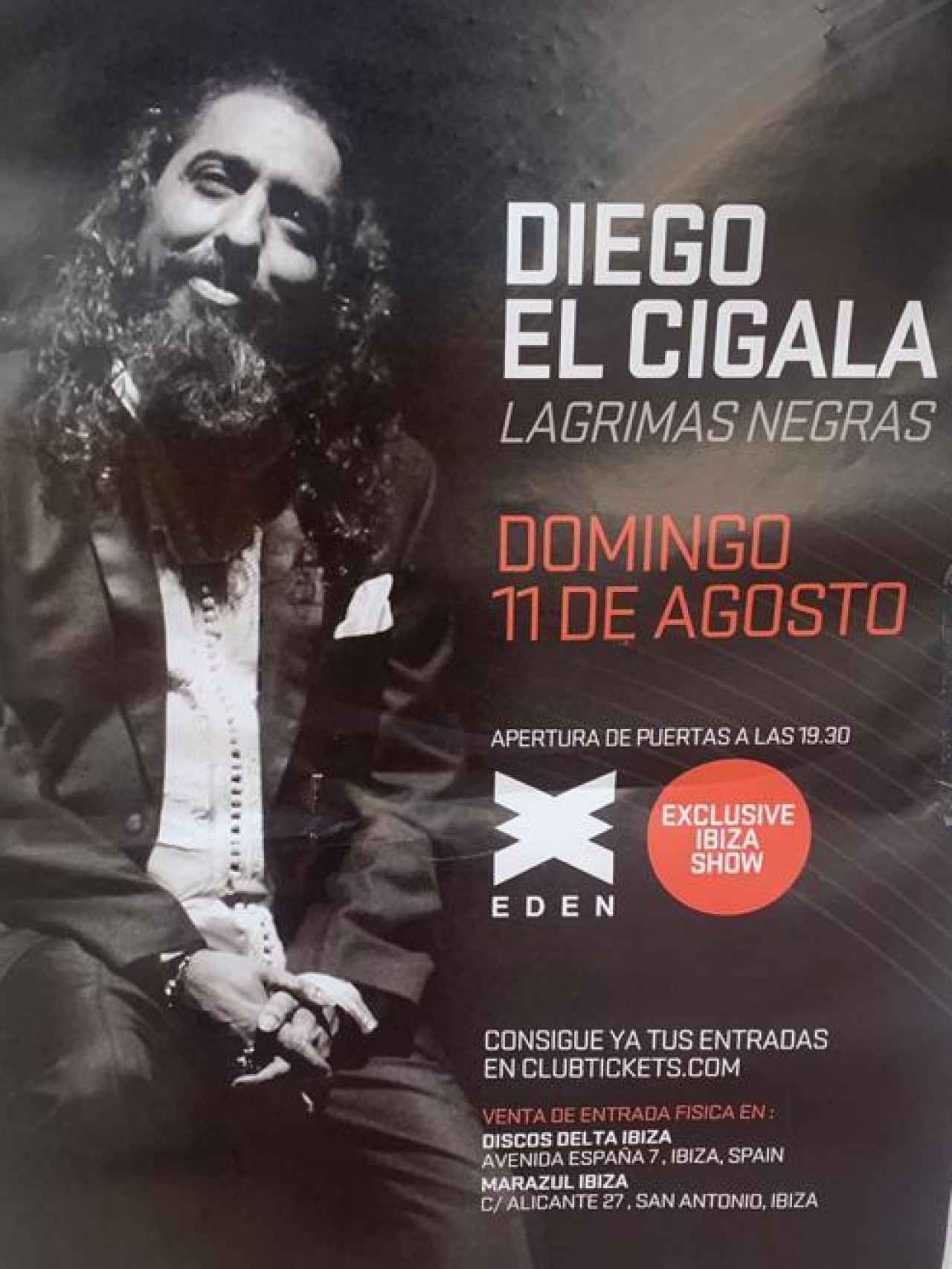Diego El Cigala, en formato discoteca “San Antonio”