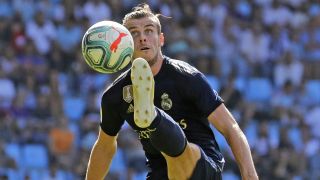 Bale realiza un control de balón ante el Celta