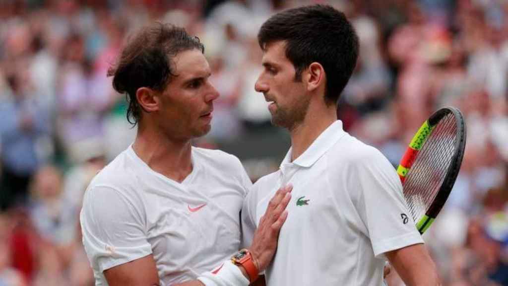 Nadal y Djokovic en uno de sus enfrentamientos.