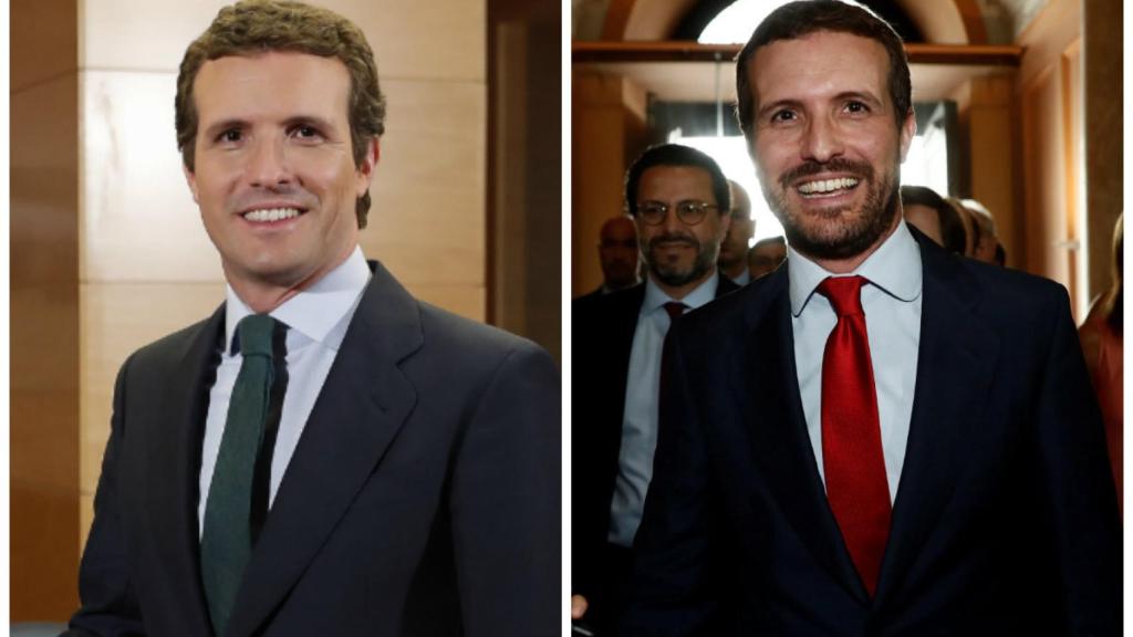 El antes y el después de Pablo Casado en montaje JALEOS.