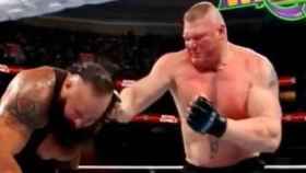 Braun Strowmann y su duro combate contra Brock Lesnar