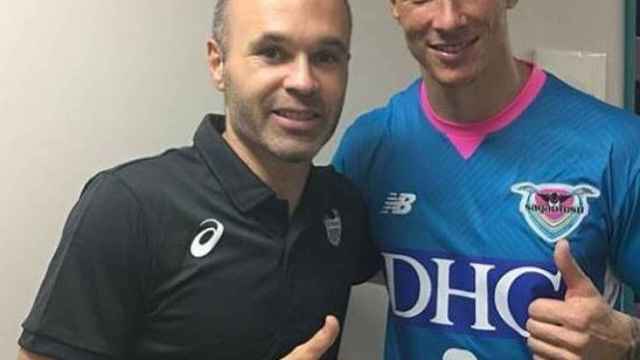 Iniesta y Fernando Torres