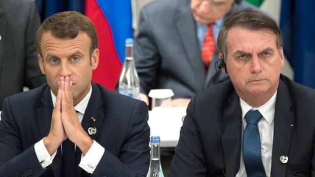 Macron y Bolsonaro en una imagen de archivo