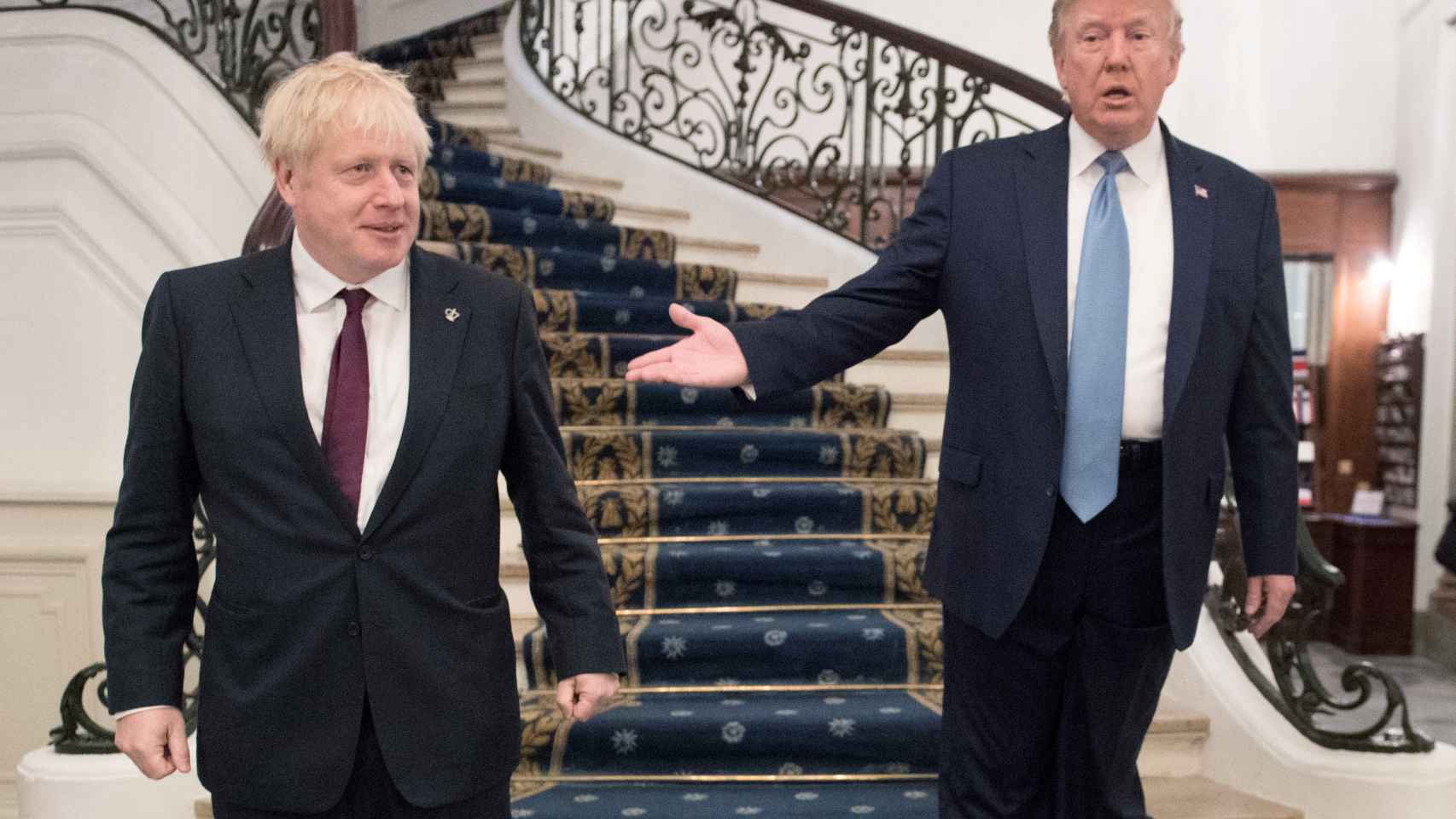 Boris Johnson y Donald Trump, durante la cumbre del G7 en Biarritz.