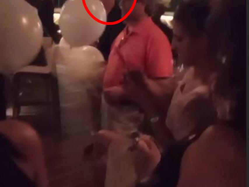 Kiko Hernández durante la celebración de su cumpleaños.