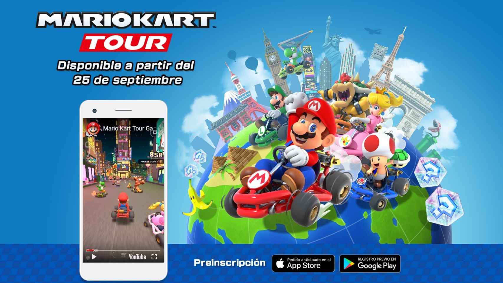 Mario Kart Tour llega a Google Play: fecha de lanzamiento y registro activo
