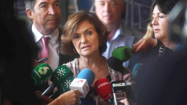 La vicepresidenta del Gobierno en funciones, Carmen Calvo.