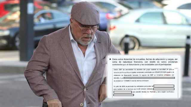 El comisario investigado José Manuel Villarejo y parte del falso informe elaborado por sus colaboradores.