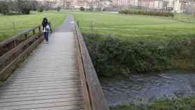El parque fluvial de Gijón, donde se produjeron los hechos.