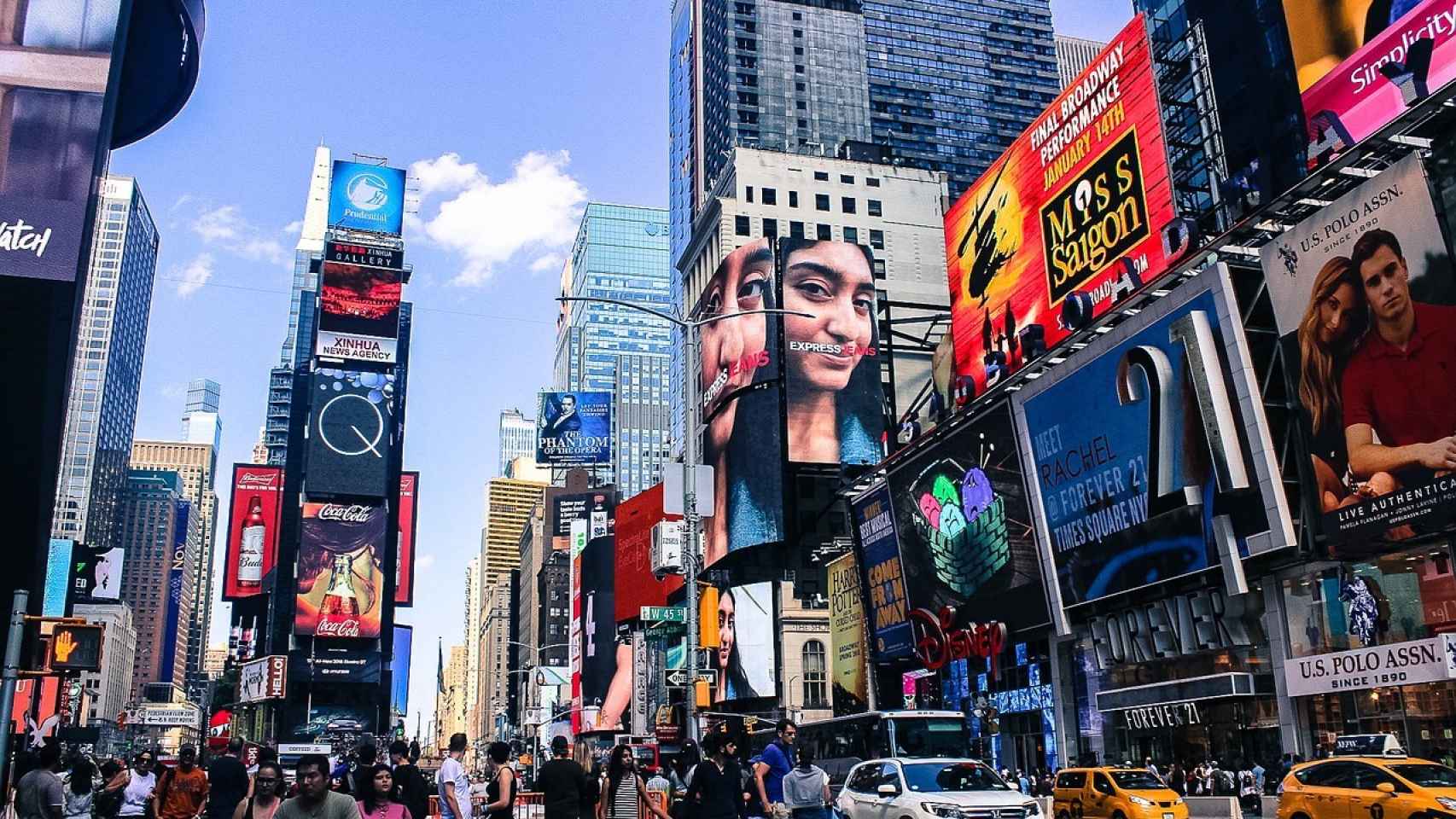 Times Square en Nueva York, uno de los puntos neurálgicos.