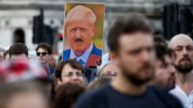 Manifestaciones contra Boris Johnson en Londres.