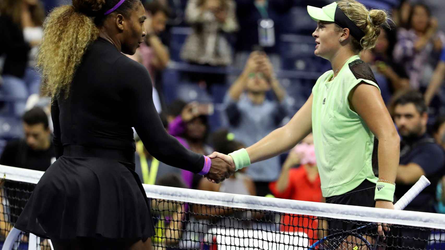 Serena Williams contra McNally en el US Open.