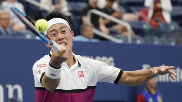 Nishikori en el US Open.