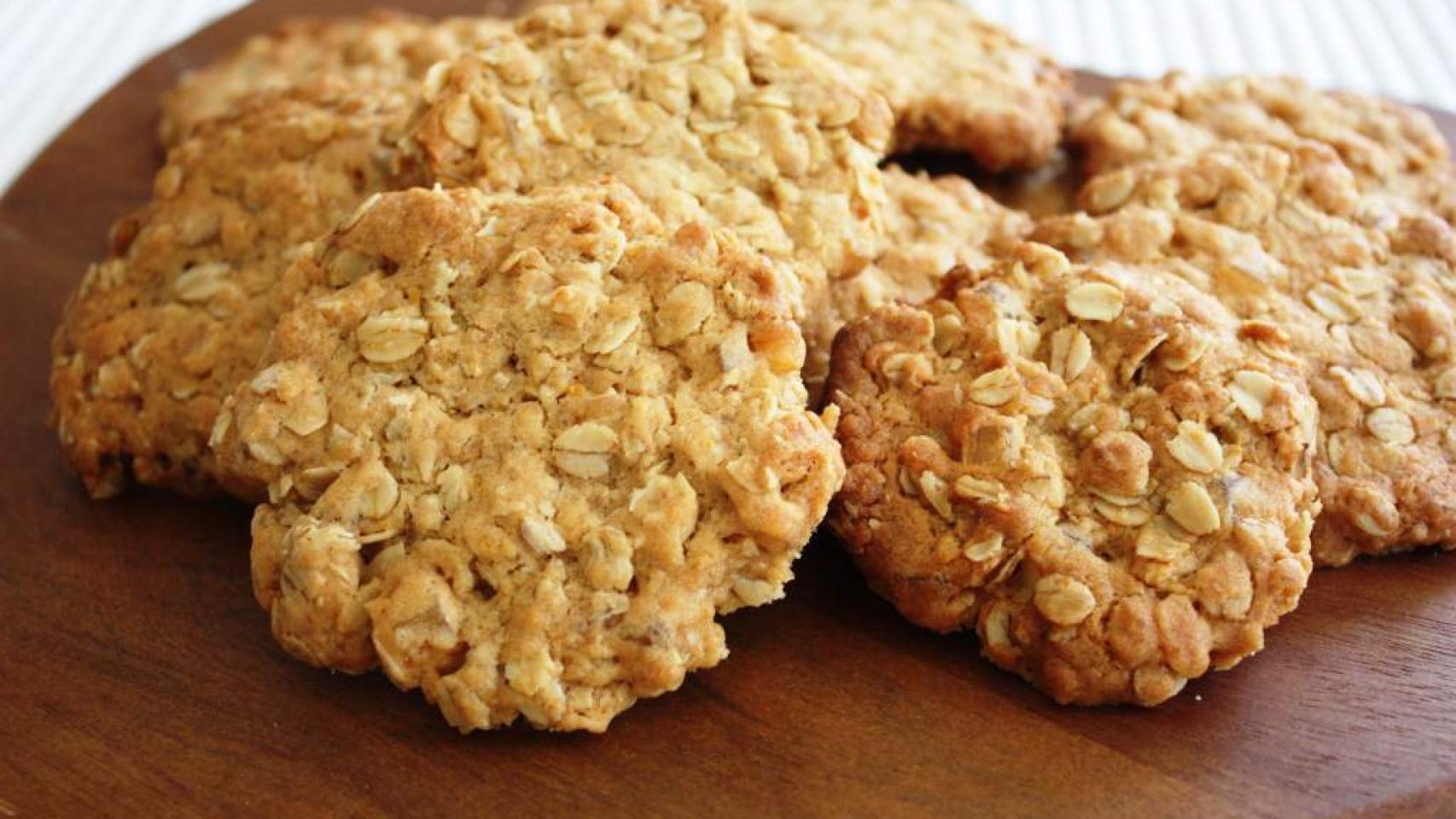 Unas galletas integrales como las que podemos encontrar en cualquier supermercado.