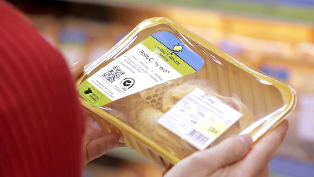 Imagen del pollo campero de Carrefour.