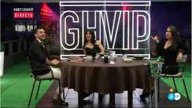 Suso, Raquel y Maite, en la casa de 'GH VIP' (Telecinco)