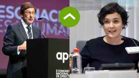 COMO LEONES: José Ignacio Goirigolzarri (Bankia) y Adriana Domínguez (Adolfo Domínguez)