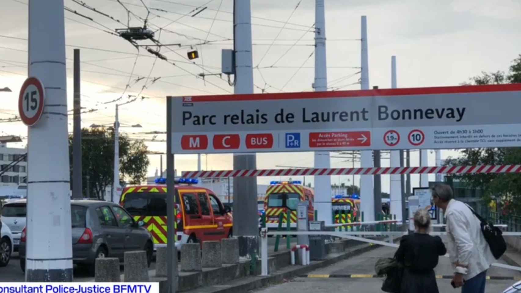Estación de Laurent Bonnevay cerca de donde han ocurrido los hechos.