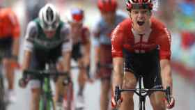 Pelotón en la octava etapa de La Vuelta a España 2019