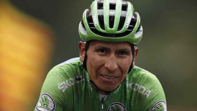 Nairo Quintana, durante la novena etapa de La Vuelta
