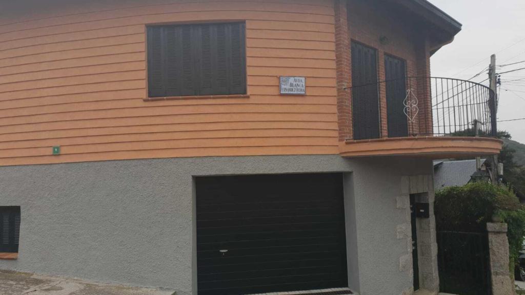La calle con el nombre de Blanca en Cercedilla.