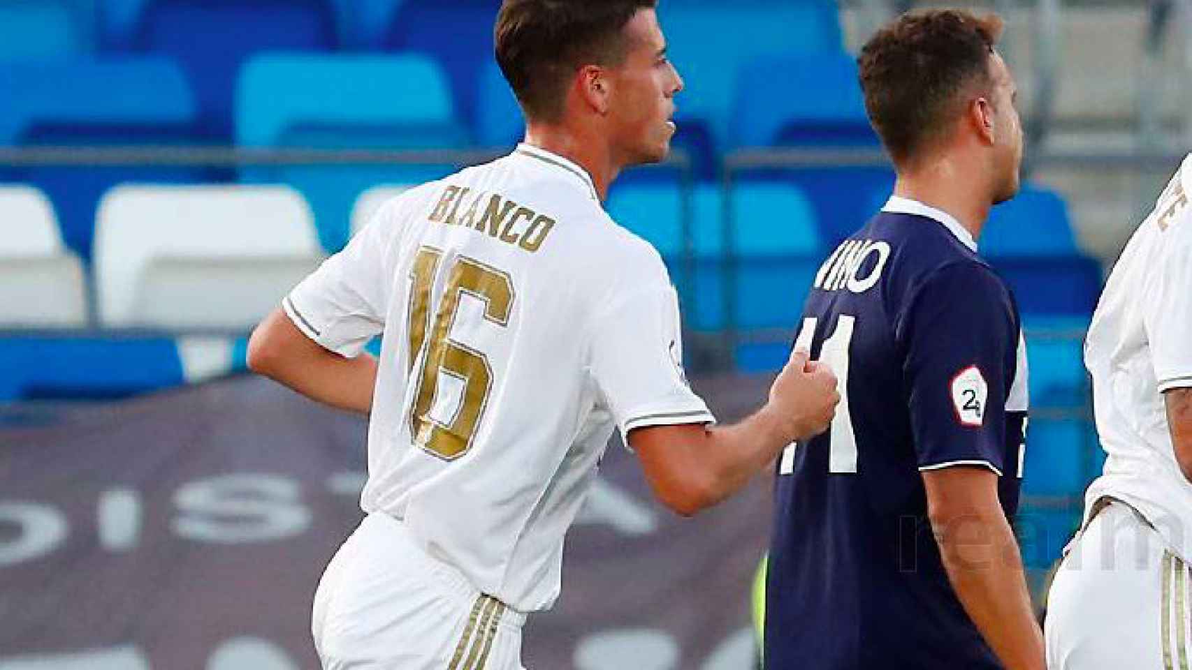 Antonio Blanco y Álvaro Bravo debutan en partido oficial con el Castilla