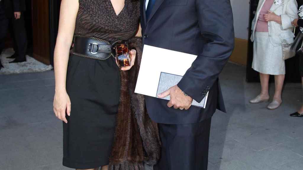 Chábeli Iglesias y Christian Altaba en la entrega de Medallas al Méritos de las Bellas Artes en 2010.
