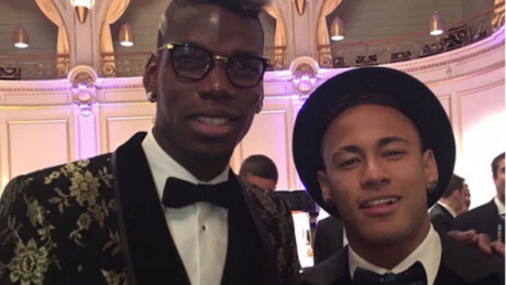 Pogba y Neymar, en una gala