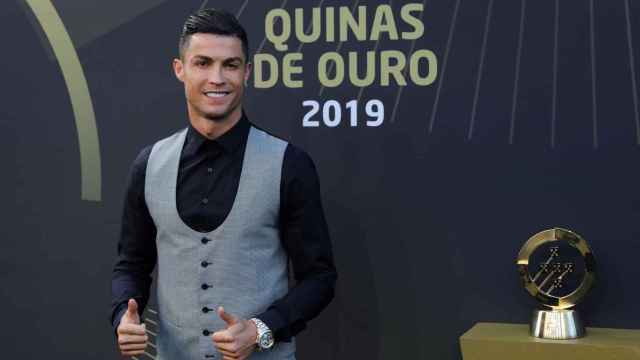 Cristiano Ronaldo en la gala Quinas de Ouro en Portugal