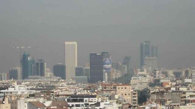Una imagen de Madrid en la que la contaminación es notable.