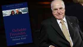 Helmut Kohl y la portada del libro de Beatrice Herbold.