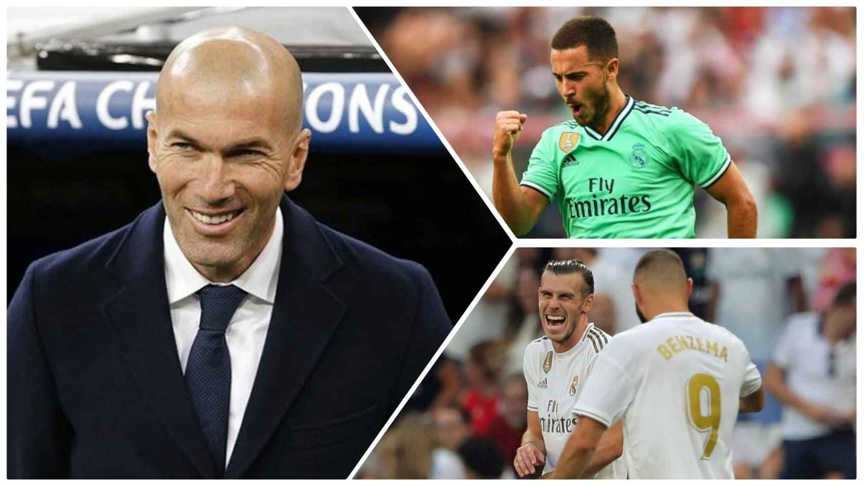 Zidane, Hazard, Bale y Benzema.