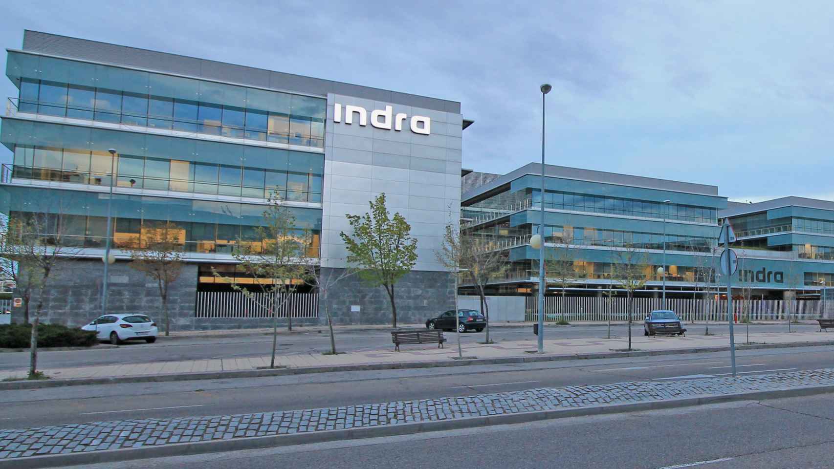 Cuartel general de Indra en Alcobendas, Madrid.