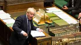 Boris Johnson este martes en el Parlamento británico